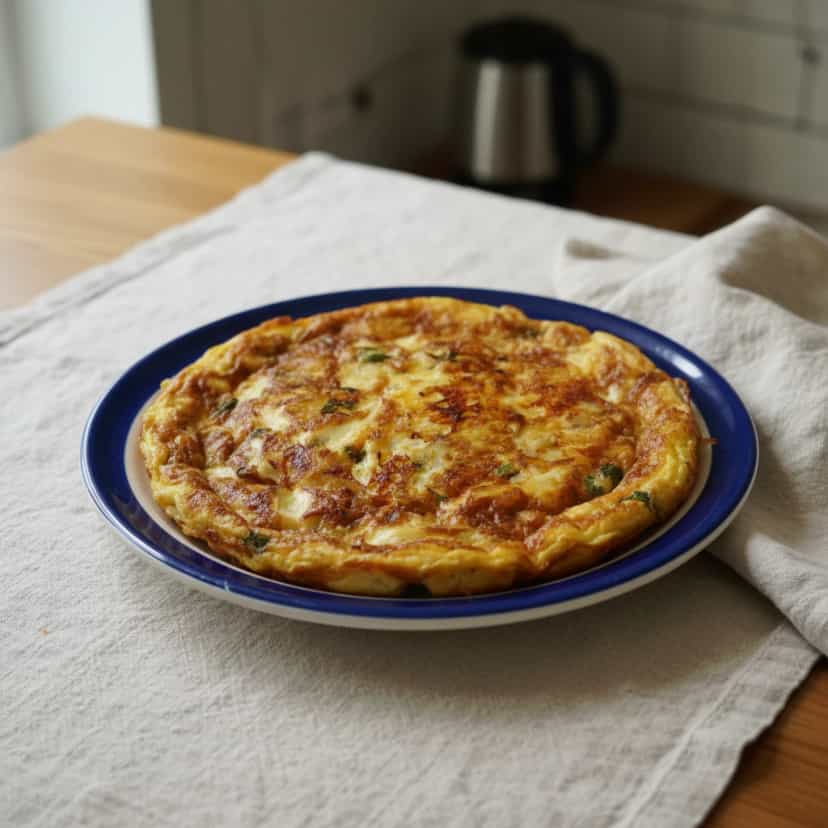 Foto deliciosa de Torta de Batata com Cebola e Ovos pronta para servir - Tortas Salgadas