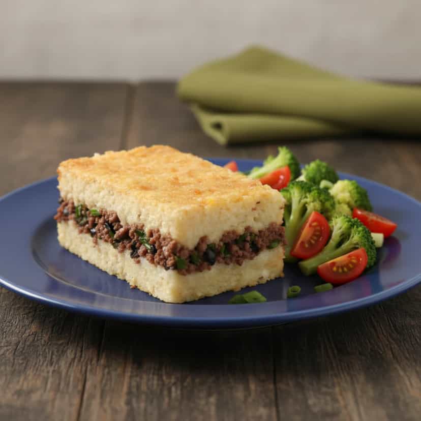 Foto deliciosa de Torta de Batata e Carne Moída pronta para servir - Tortas Salgadas