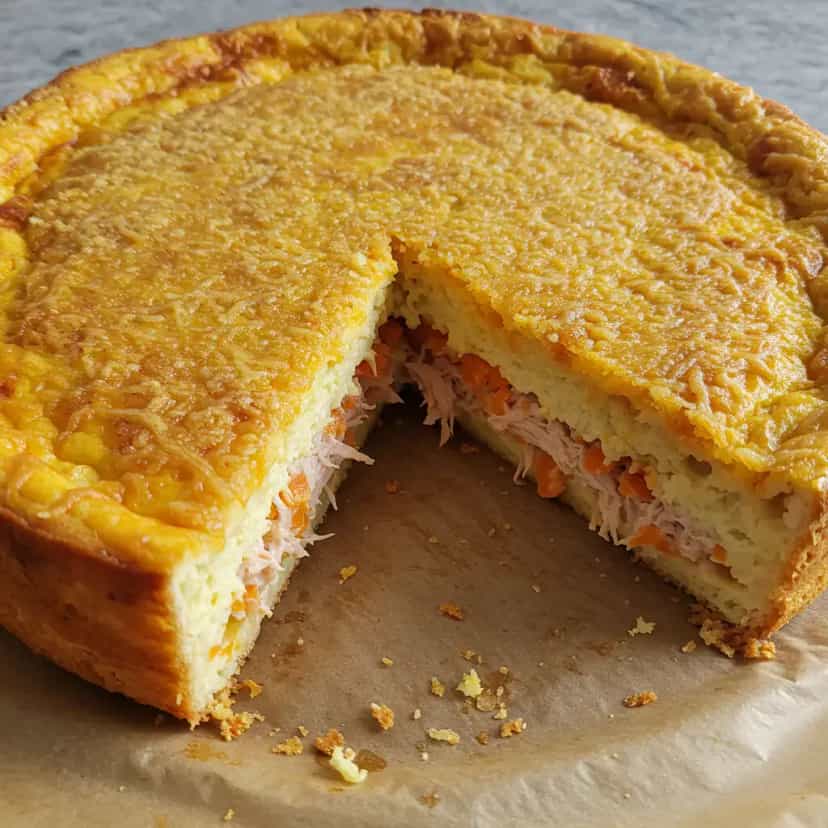 Foto deliciosa de Torta de batata pronta para servir - Tortas Salgadas