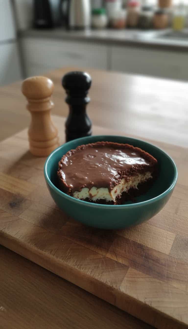 Foto deliciosa de Torta de Biscoito de Aveia e Chocolate pronta para servir - Tortas & Tortinhas