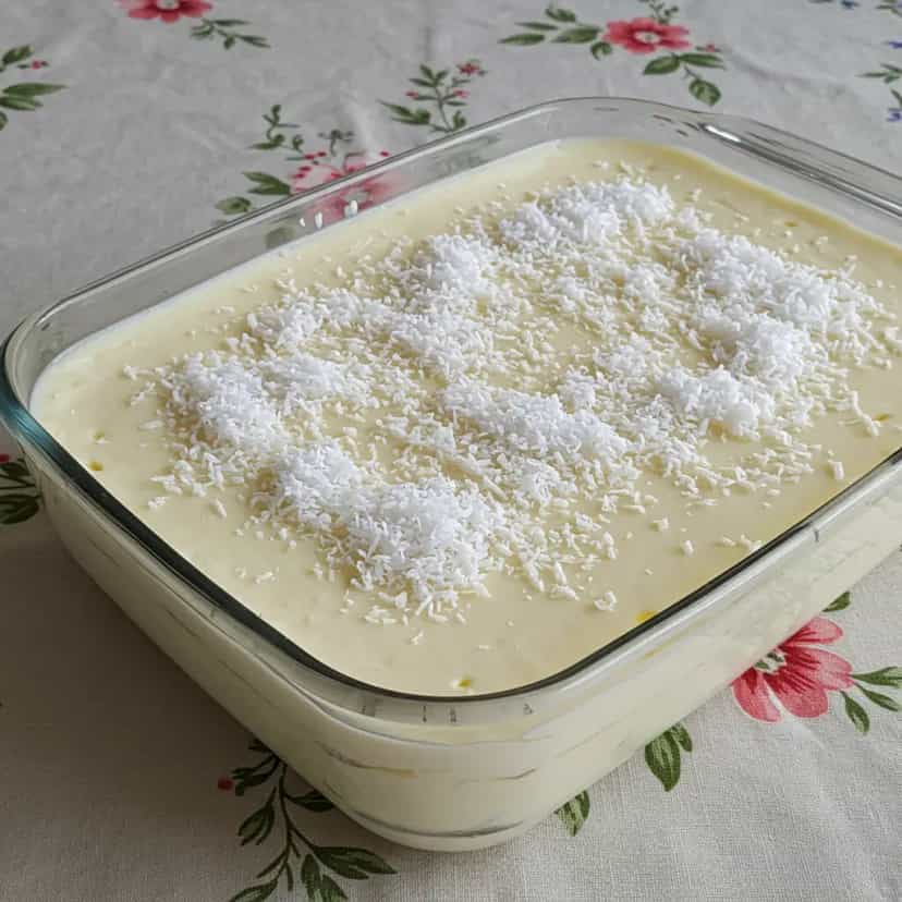 Foto deliciosa de Torta de Bolacha com Creme pronta para servir - Tortas & Tortinhas