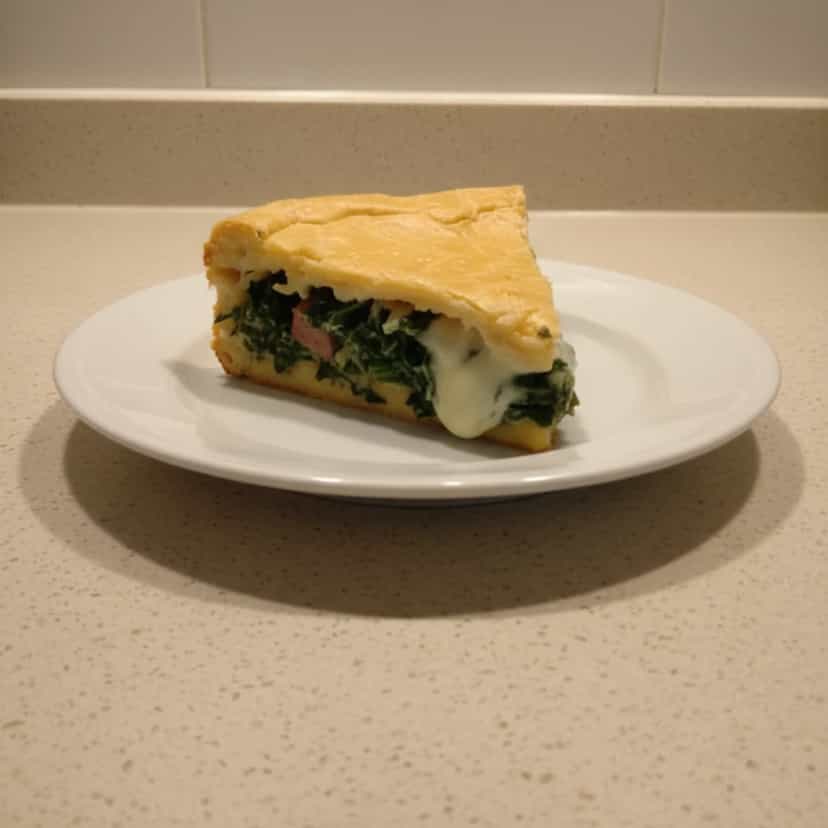 Foto deliciosa de Torta de Brócolis com Bacon pronta para servir - Tortas Salgadas
