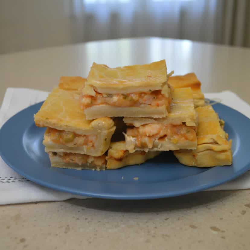 Foto deliciosa de Torta de Camarão com Catupiry pronta para servir - Tortas Salgadas