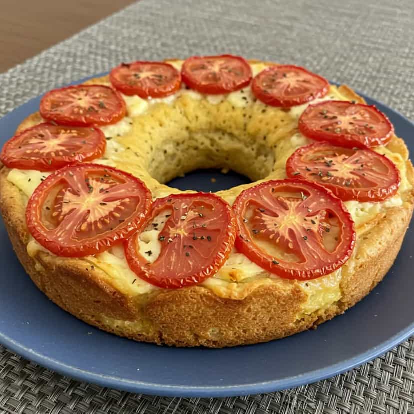 Foto deliciosa de Torta de Carne Moída Fofinha pronta para servir - Tortas Salgadas