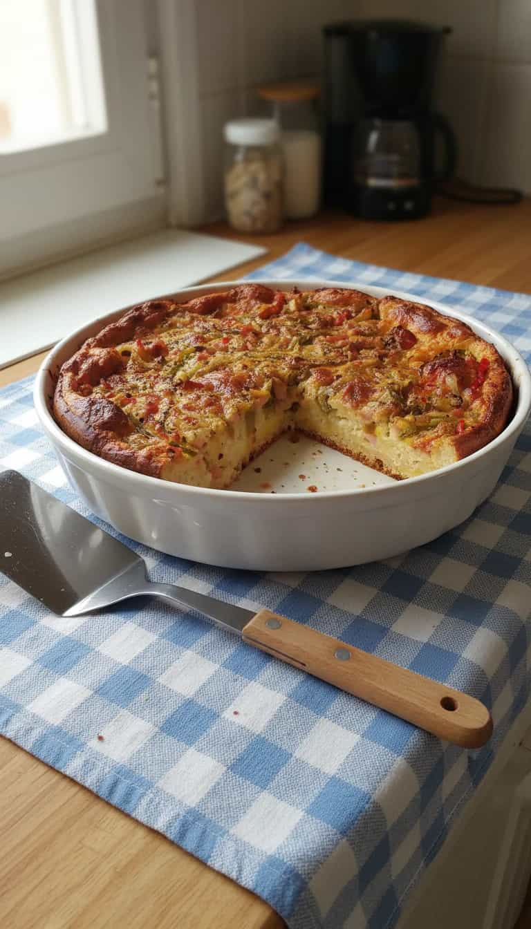 Foto deliciosa de Torta de Cebola Caramelizada pronta para servir - Tortas Salgadas