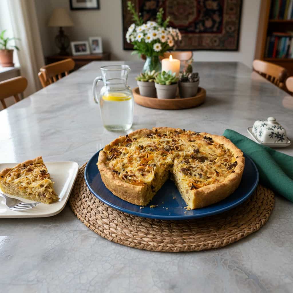 Torta de Cebola Caseira