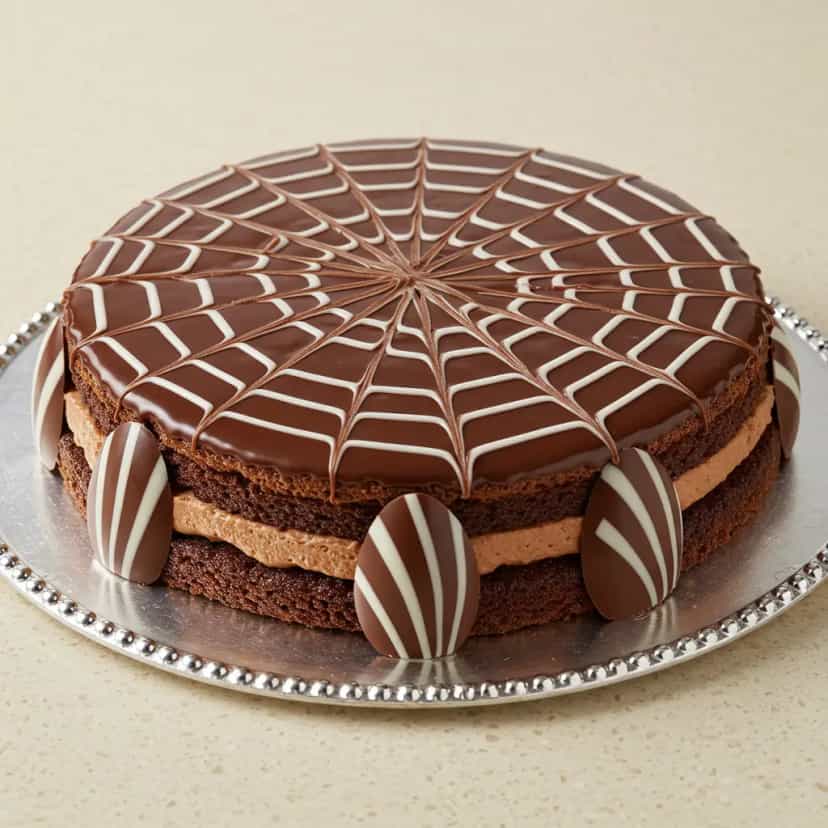 Foto deliciosa de Torta de Chocolate Alemã pronta para servir - Tortas & Tortinhas