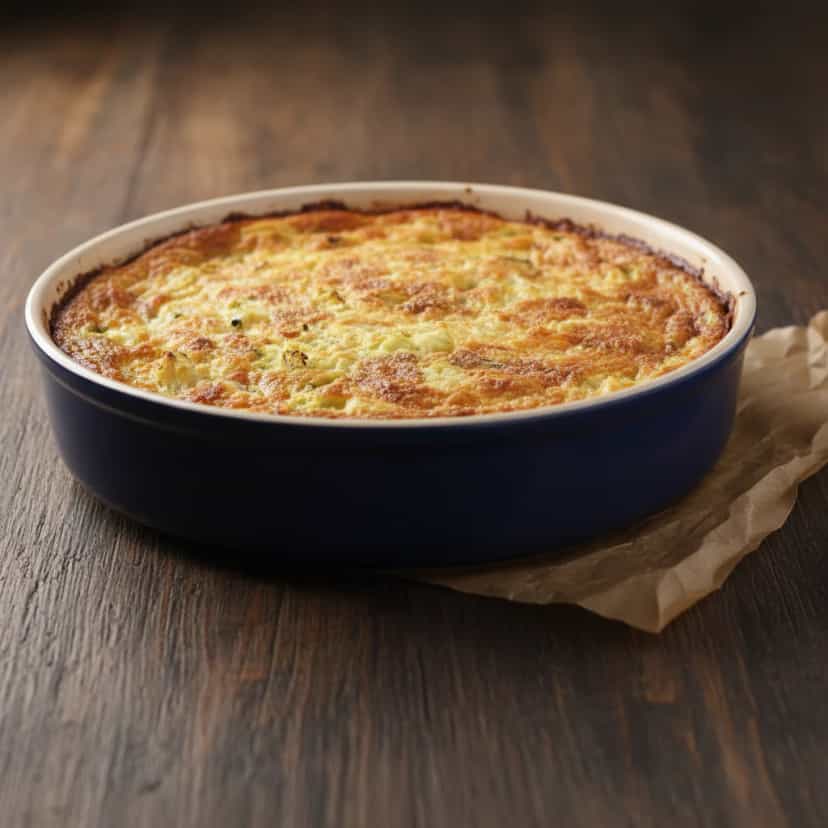 Foto deliciosa de Torta de Couve-flor e Abobrinha pronta para servir - Tortas Salgadas