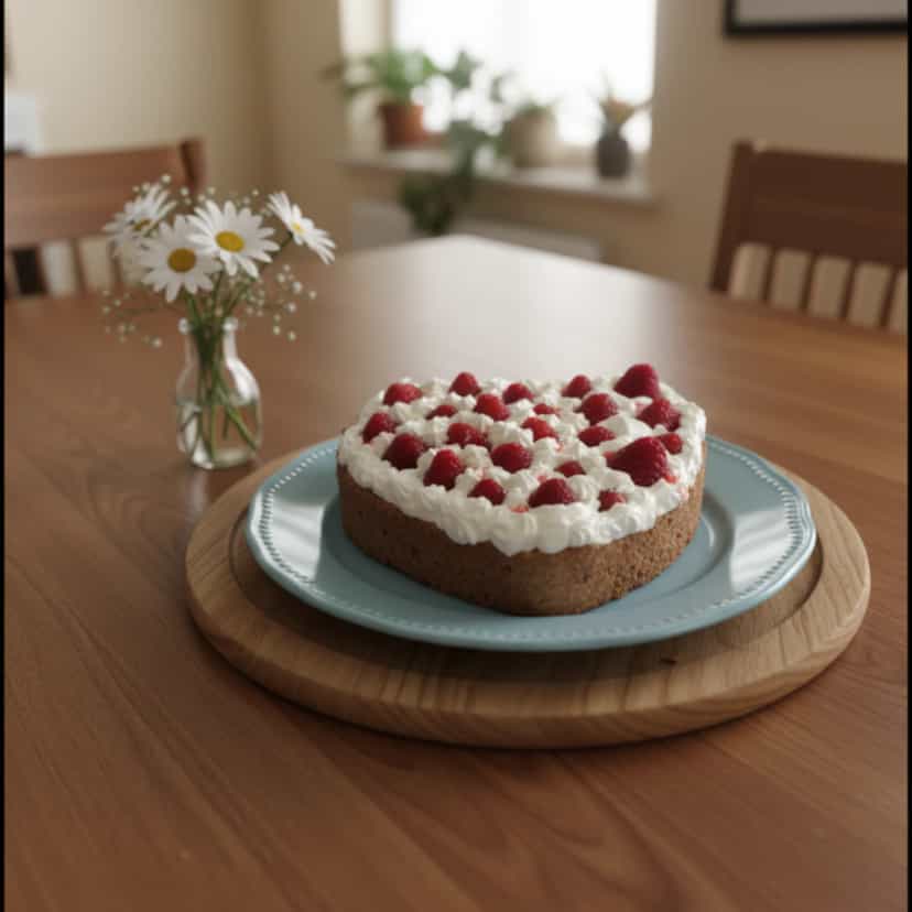 Foto deliciosa de Torta de Creme, Morangos e Marshmallow pronta para servir - Tortas & Tortinhas