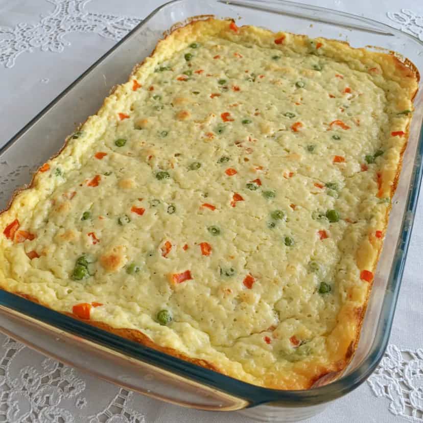 Foto deliciosa de Torta de Ervilha pronta para servir - Tortas Salgadas