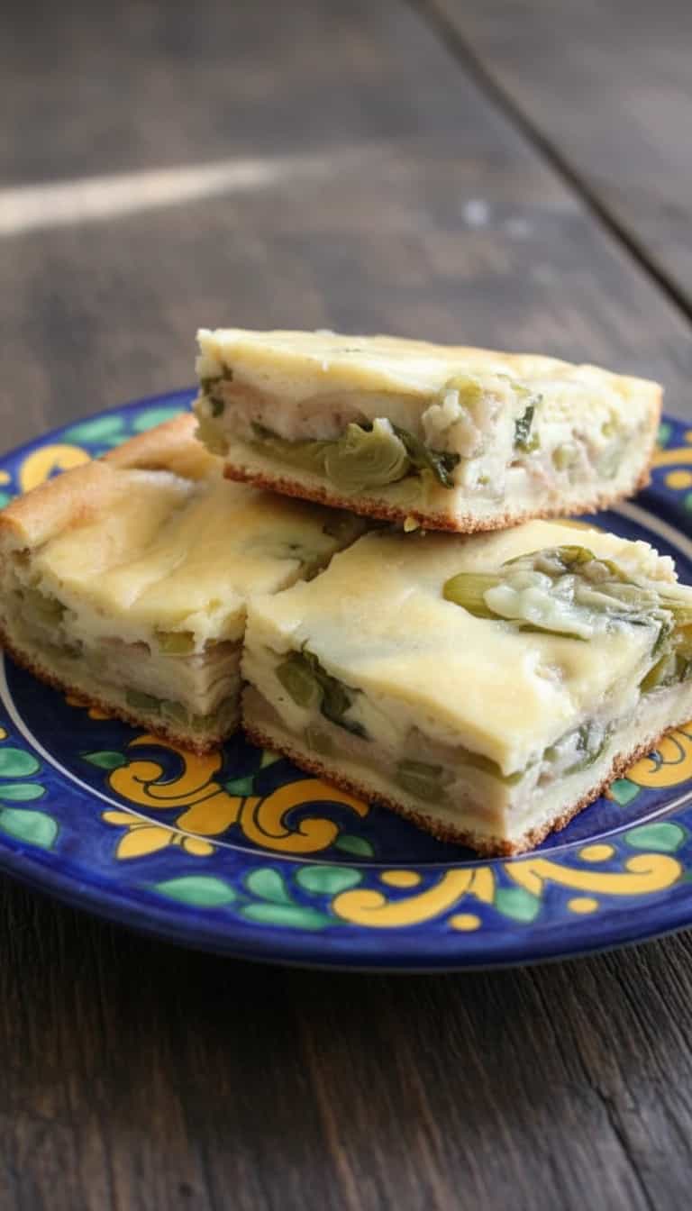Foto deliciosa de Torta de Escarola com Parmesão pronta para servir - Tortas Salgadas
