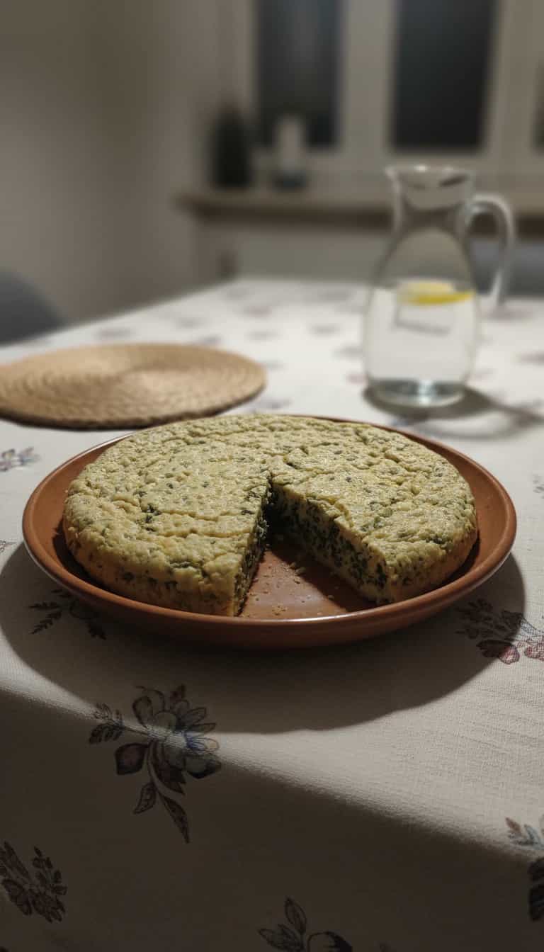 Foto deliciosa de Torta de Espinafre e Aveia pronta para servir - Tortas Salgadas