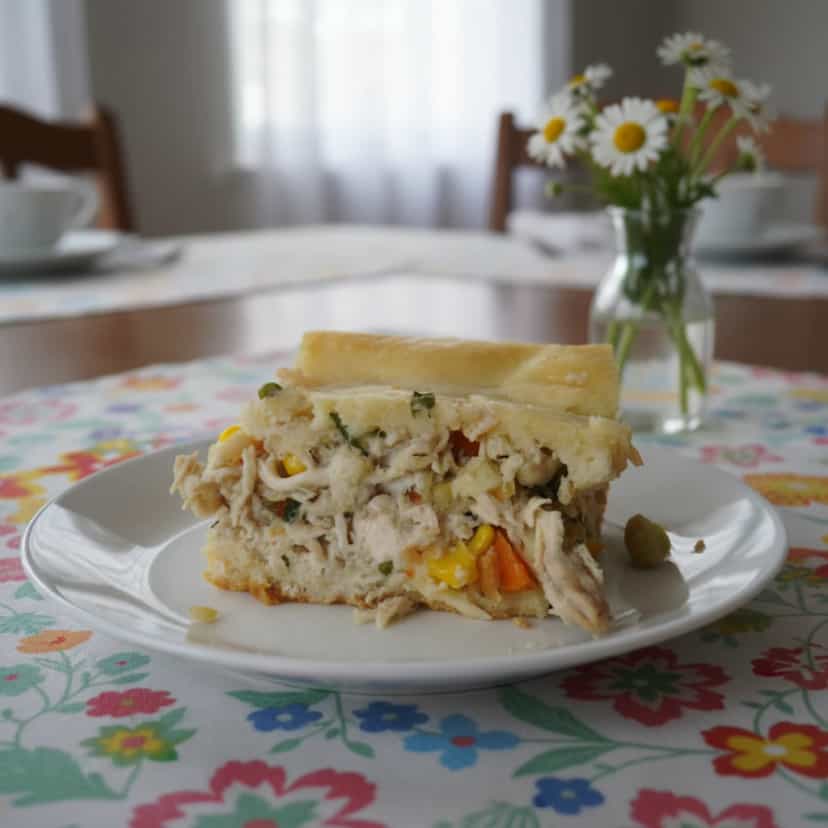 Foto deliciosa de Torta de Frango pronta para servir - Outras Receitas