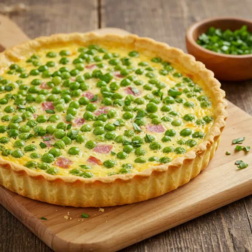 Foto deliciosa de Torta de Frango com Brócolis pronta para servir - Tortas Salgadas