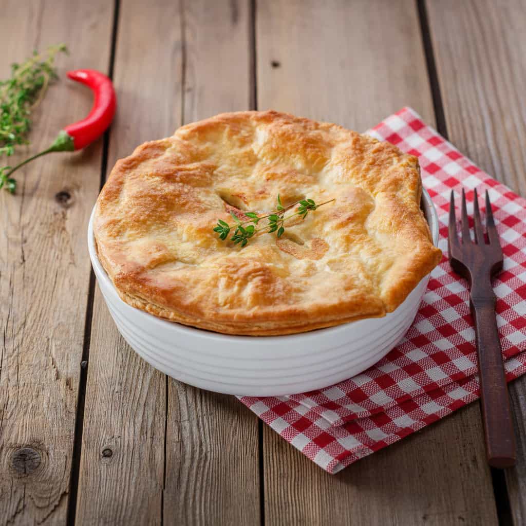 Torta de Frango cremosa