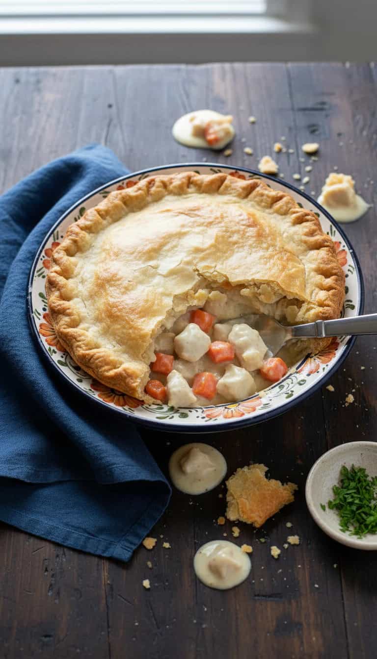 Foto deliciosa de Torta de Frango e Abobrinha pronta para servir - Carnes & Frango
