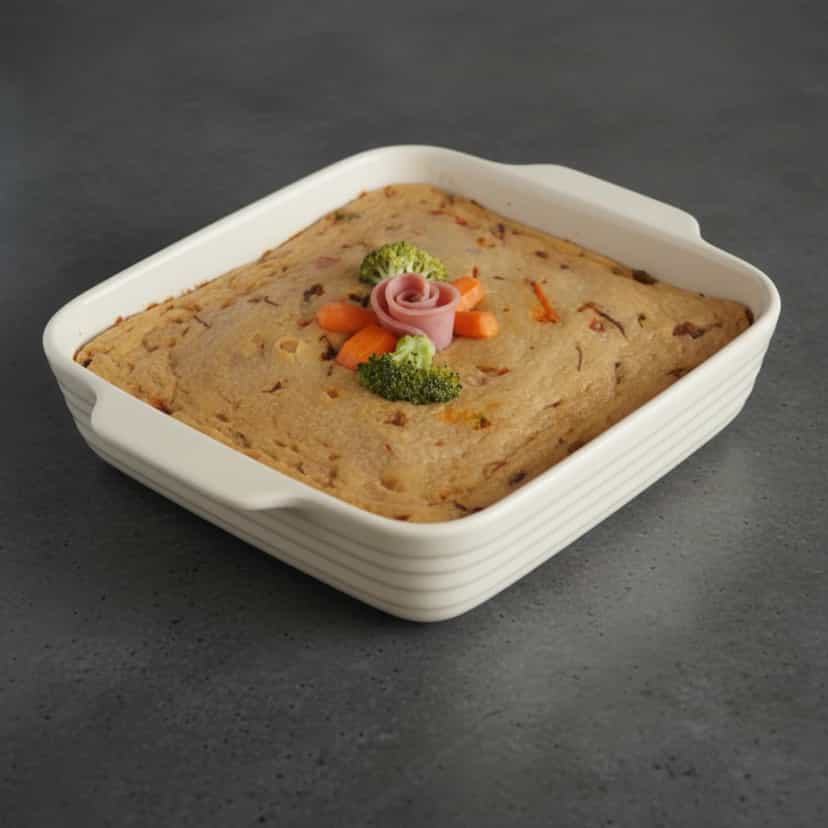 Foto deliciosa de Torta de Frango no Microondas pronta para servir - No Micro-ondas