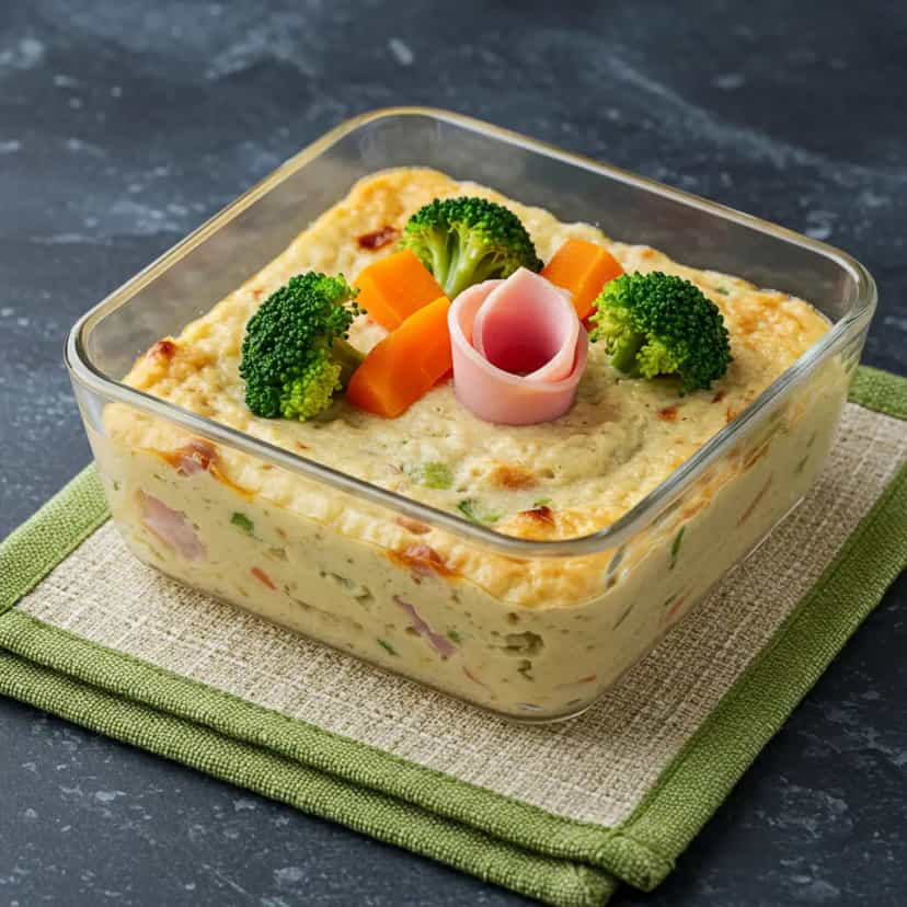 Foto deliciosa de Torta de Frango Rápida no Microondas pronta para servir - No Micro-ondas