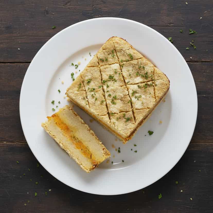 Foto deliciosa de Torta de Grão-de-Bico pronta para servir - Tortas Salgadas