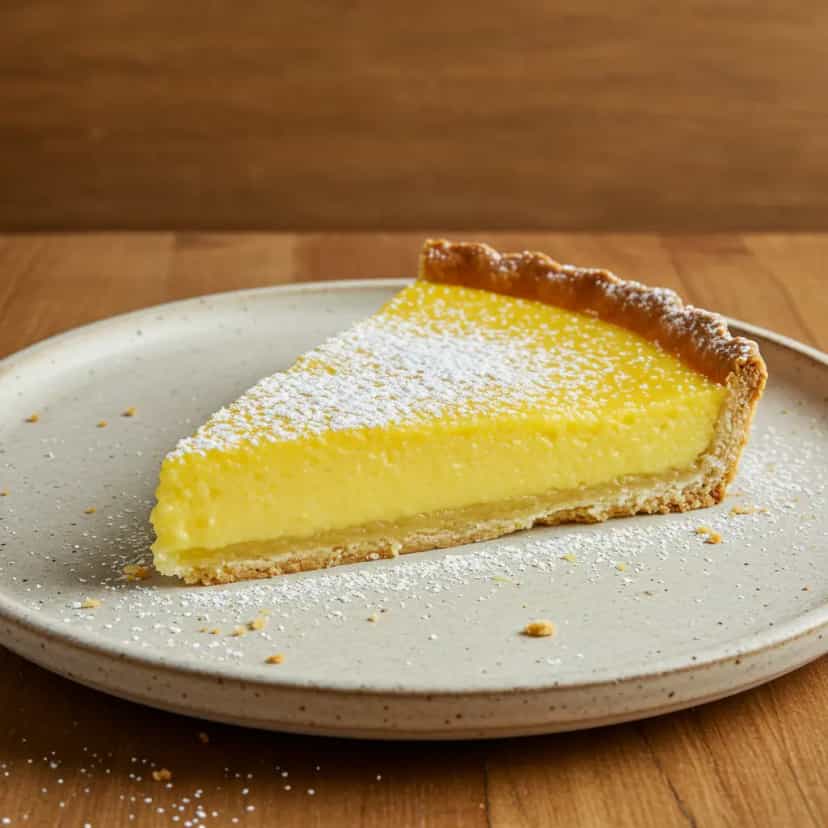 Foto deliciosa de Torta de Limão com Massa Quebradiça pronta para servir - Tortas & Tortinhas