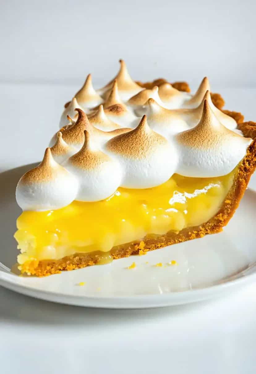Foto deliciosa de Torta de Limão com Merengue pronta para servir - Tortas & Tortinhas
