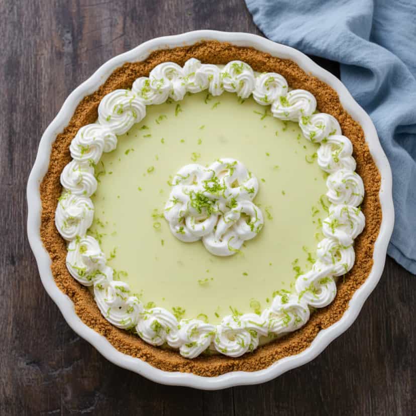 Foto deliciosa de Torta de Limão com Nuvem de Chantilly pronta para servir - Tortas & Tortinhas