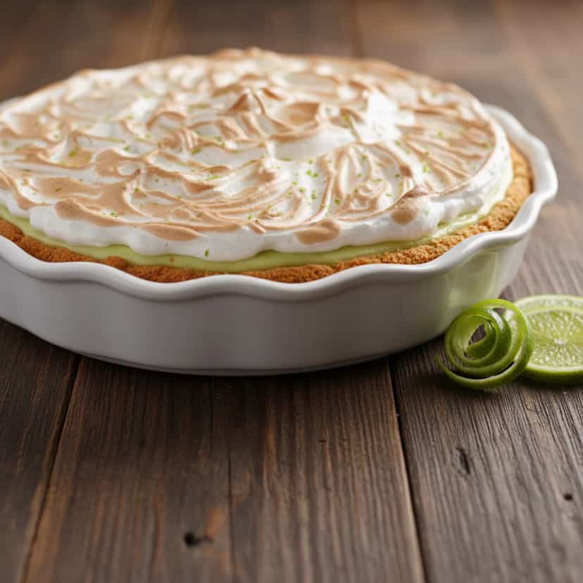 Foto deliciosa de Torta de Limão com Suspiro pronta para servir - Tortas & Tortinhas
