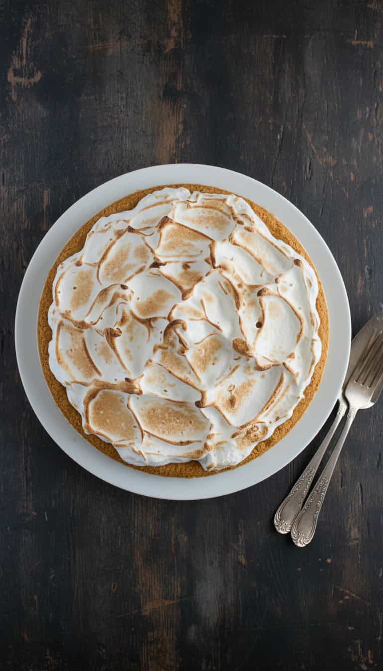 Foto deliciosa de Torta de Limão Cremosa com Merengue pronta para servir - Tortas & Tortinhas