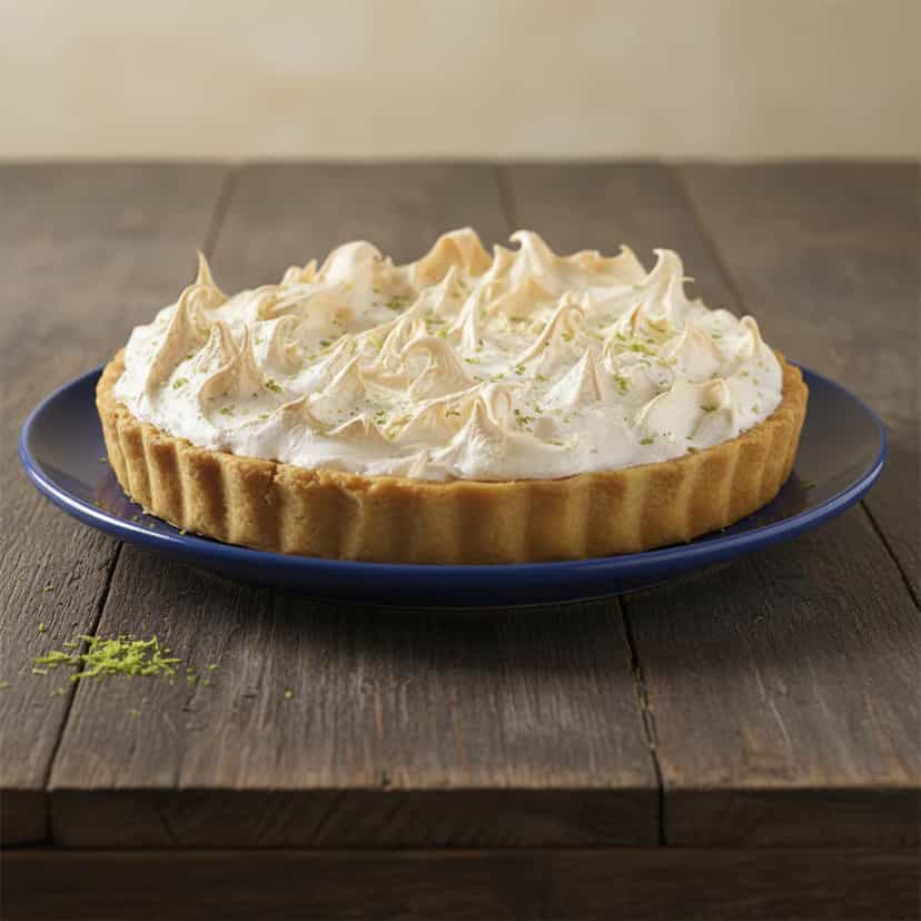 Foto deliciosa de Torta de Limão Cremosa com Merengue pronta para servir - Tortas & Tortinhas
