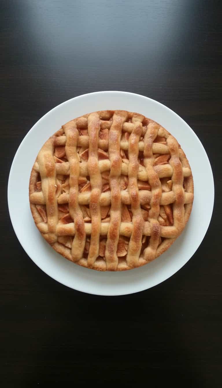 Foto deliciosa de Torta de Maçã Caseira pronta para servir - Tortas & Tortinhas