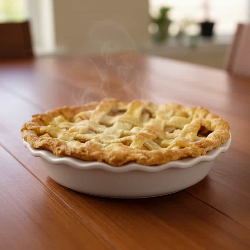 Foto deliciosa de Torta de Maçã com Calda de Canela pronta para servir - Tortas & Tortinhas