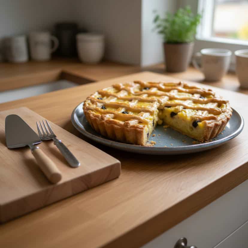 Foto deliciosa de Torta de Maçã com Calda de Laranja pronta para servir - Tortas & Tortinhas