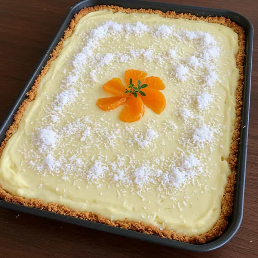 Foto deliciosa de Torta de Maçã Cremosa pronta para servir - Tortas & Tortinhas