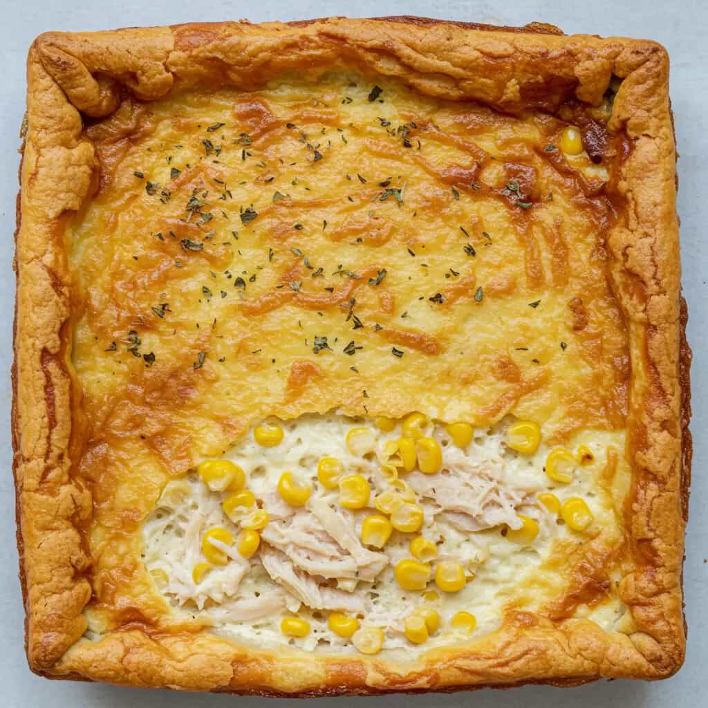 Torta de milho com frango
