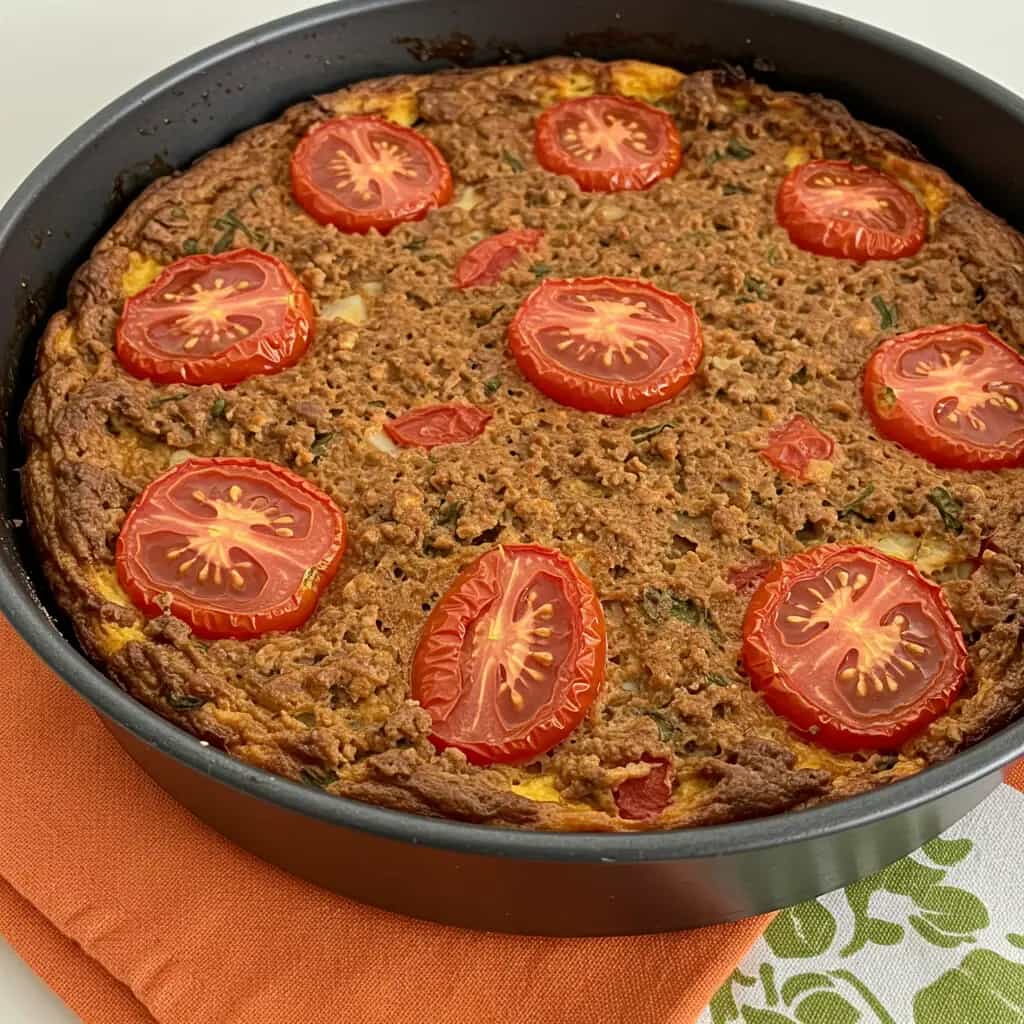 Torta de Milho Cremosa com Carne Moída