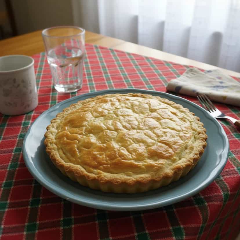 Foto deliciosa de Torta de Palmito Caseira pronta para servir - Tortas Salgadas