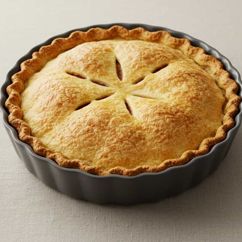 Foto deliciosa de Torta de Palmito Cremosa pronta para servir - Tortas Salgadas