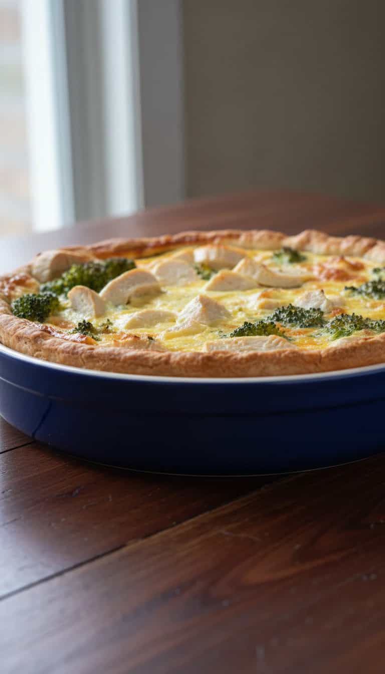 Foto deliciosa de Torta de Palmito e Brócolis pronta para servir - Tortas Salgadas