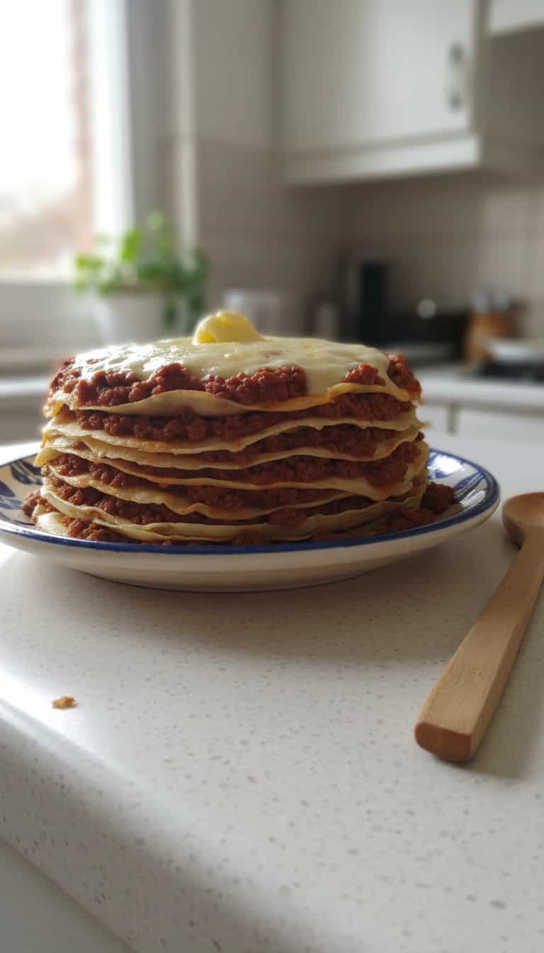 Foto deliciosa de Torta de panquecas pronta para servir - Panquecas & Waffles