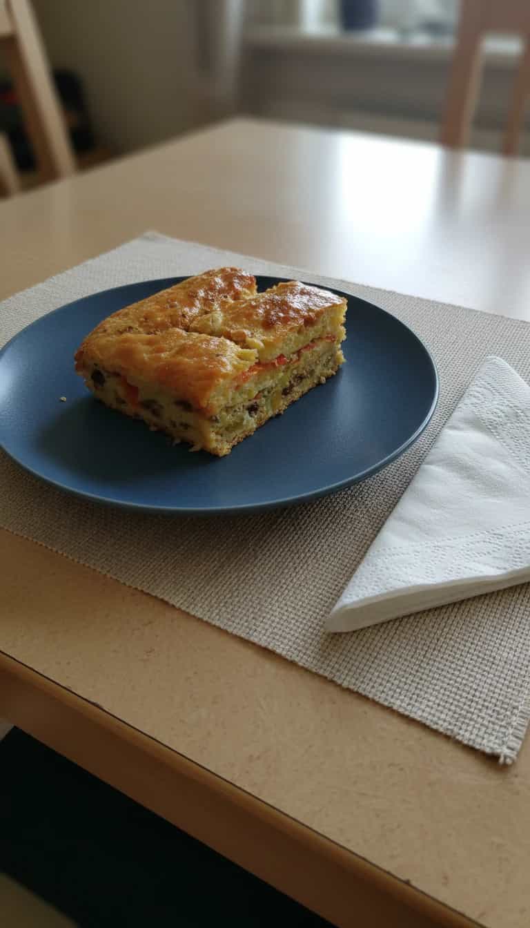Foto deliciosa de Torta de Sardinha pronta para servir - Tortas Salgadas