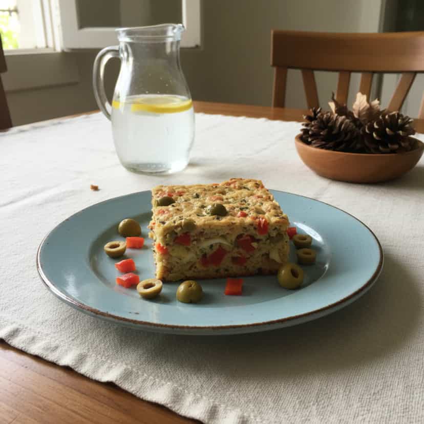 Foto deliciosa de Torta de Sardinha pronta para servir - Salgadinhos
