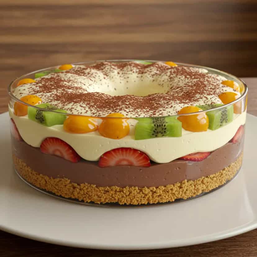 Foto deliciosa de Torta gelada 3 camadas pronta para servir - Doces Gelados & Sorvetes