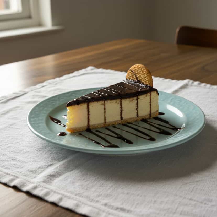 Foto deliciosa de Torta Holandesa Cremosa com Chocolate pronta para servir - Tortas & Tortinhas