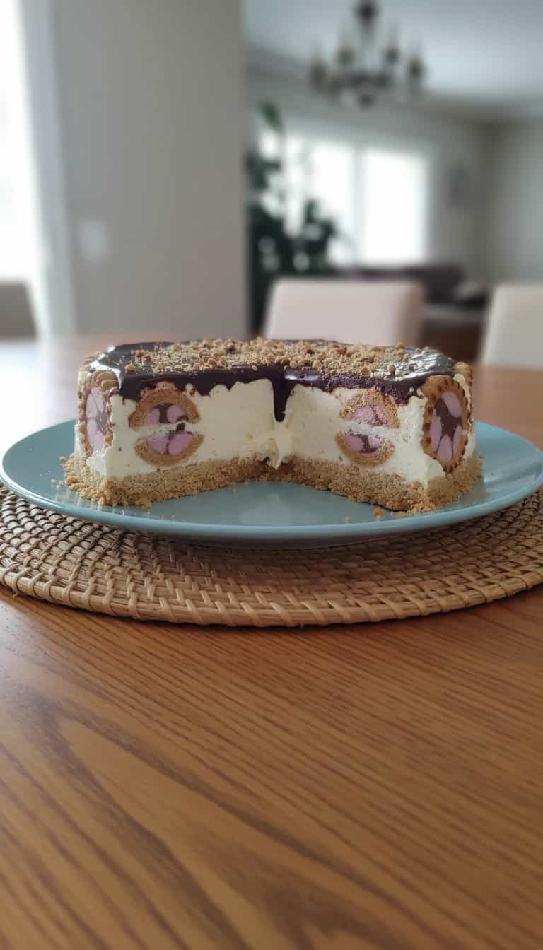 Foto deliciosa de Torta Holandesa de Biscoito pronta para servir - Tortas & Tortinhas