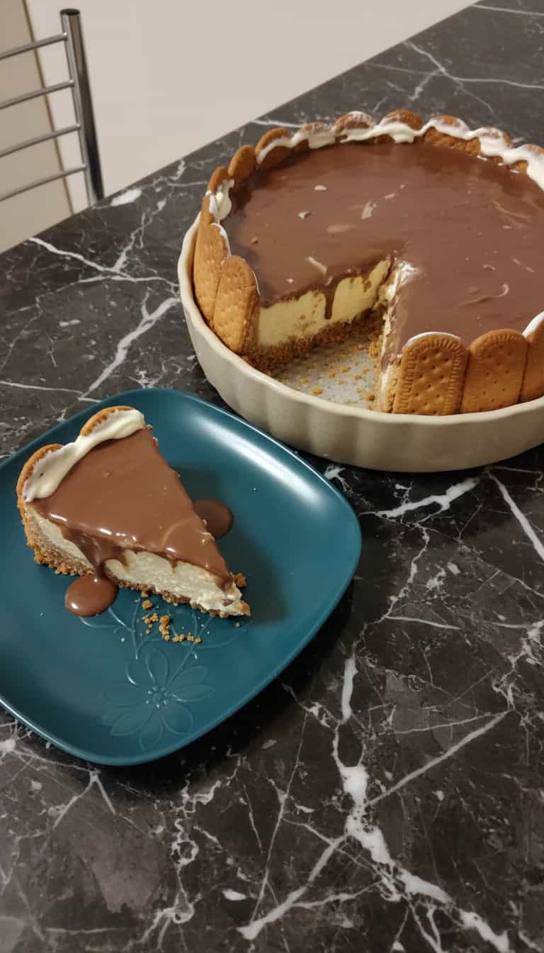 Foto deliciosa de Torta Holandesa de Chocolate pronta para servir - Tortas & Tortinhas