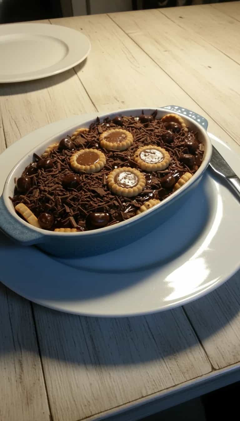 Foto deliciosa de Torta Holandesa de Chocolate pronta para servir - Tortas & Tortinhas