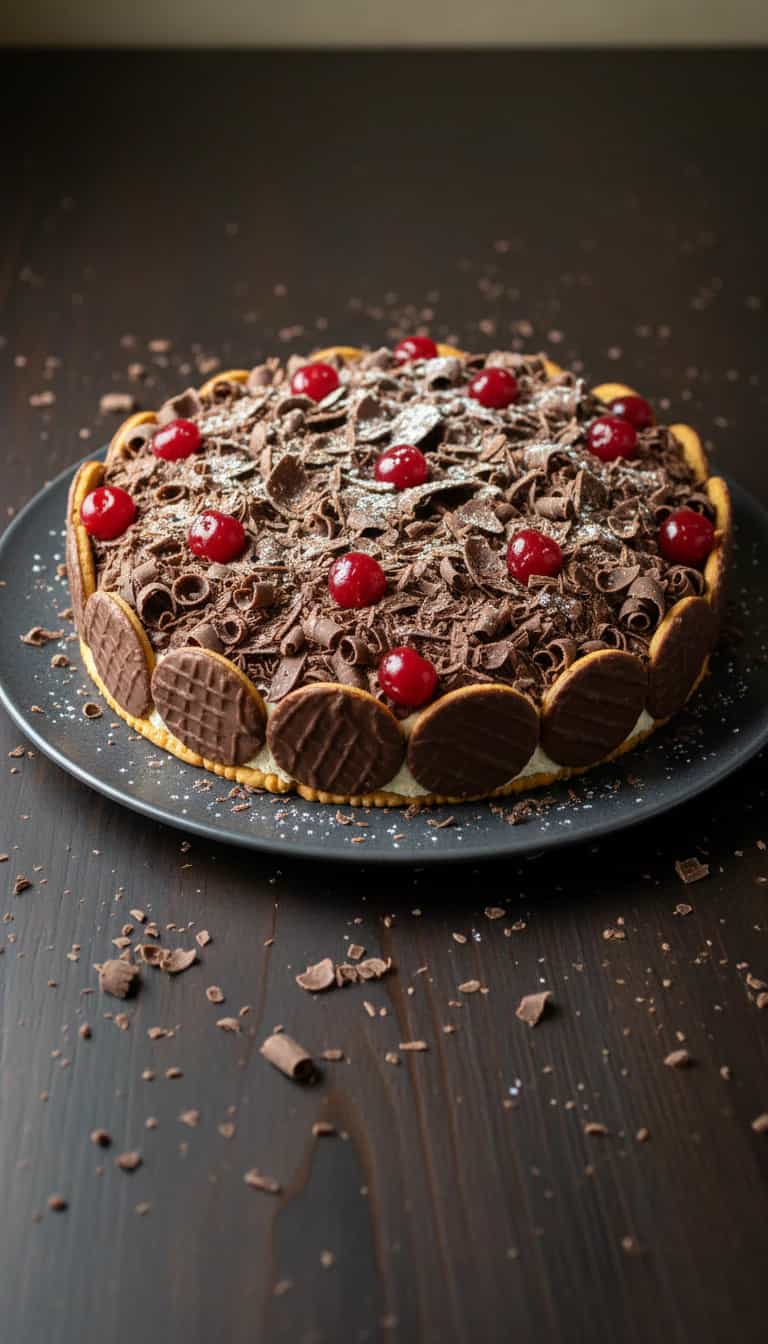 Foto deliciosa de Torta Holandesa de Chocolate pronta para servir - Tortas & Tortinhas