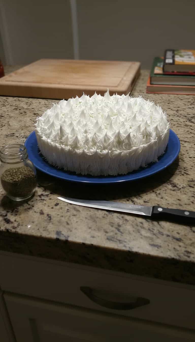 Foto deliciosa de Torta Limão com Marshmallow pronta para servir - Tortas & Tortinhas