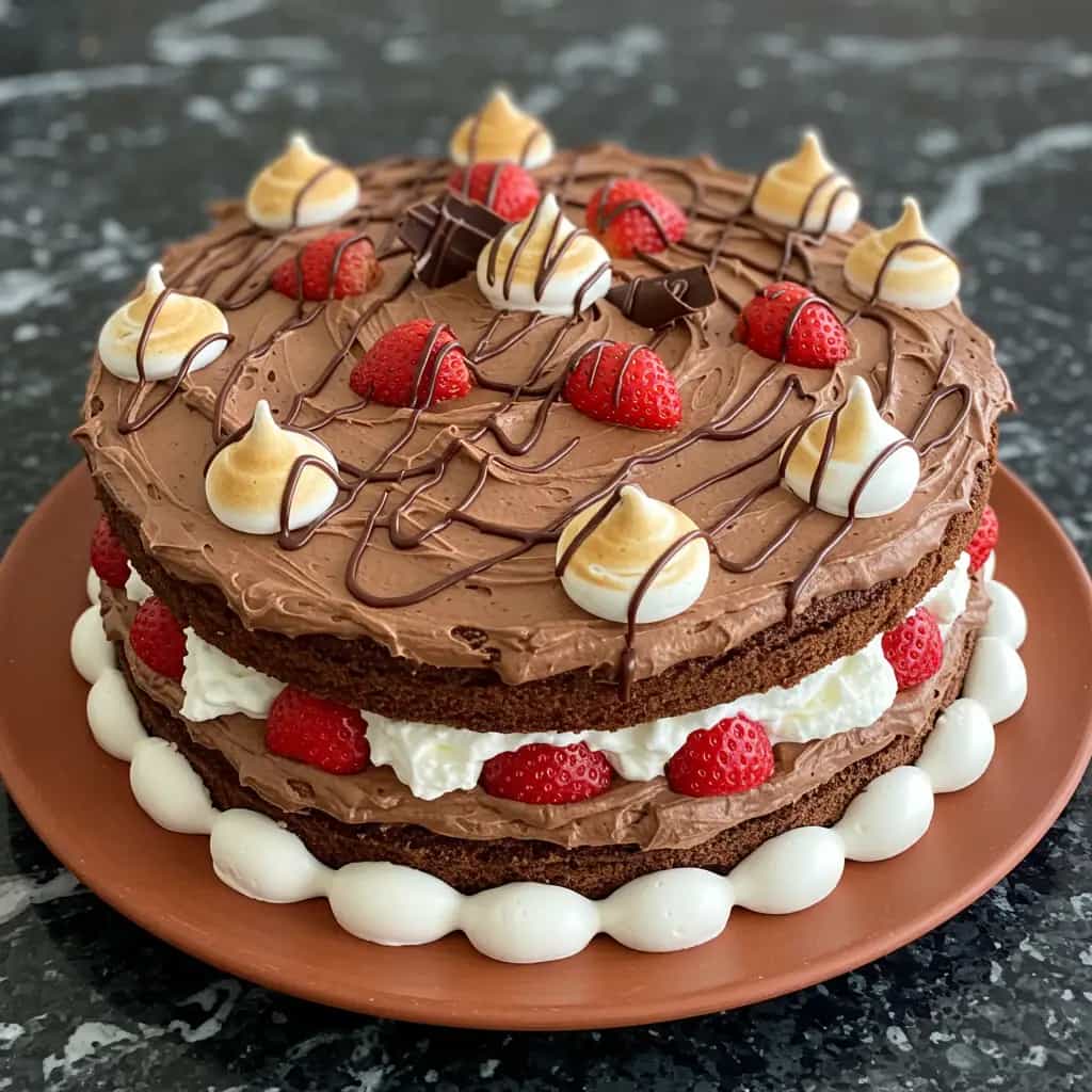 Torta Mesclada de Chocolate