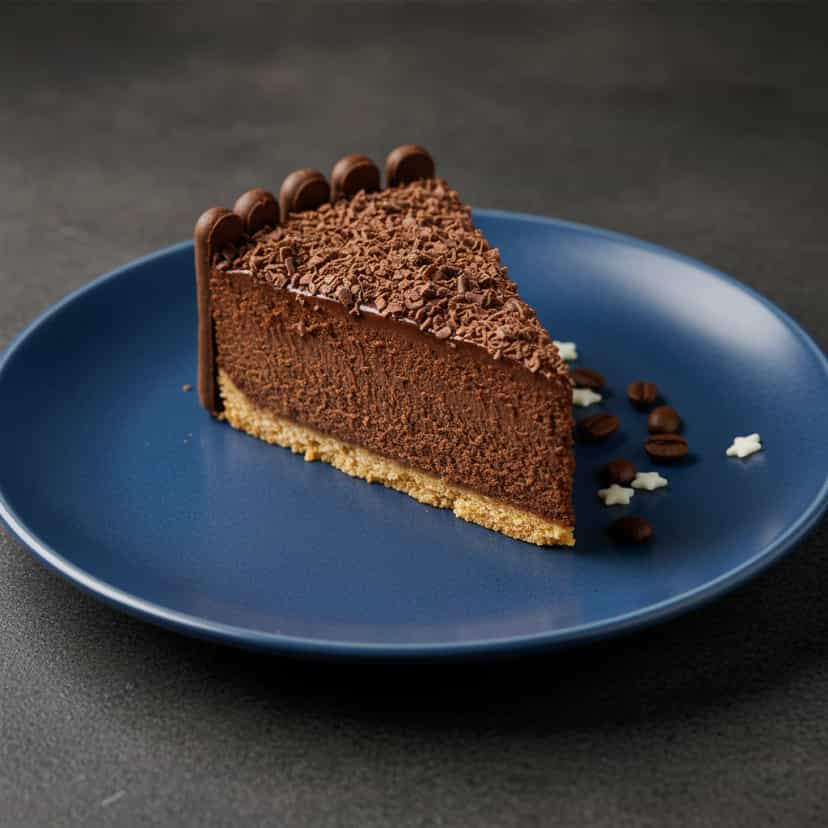 Foto deliciosa de Torta Mousse de Café com Biscoito pronta para servir - Tortas & Tortinhas